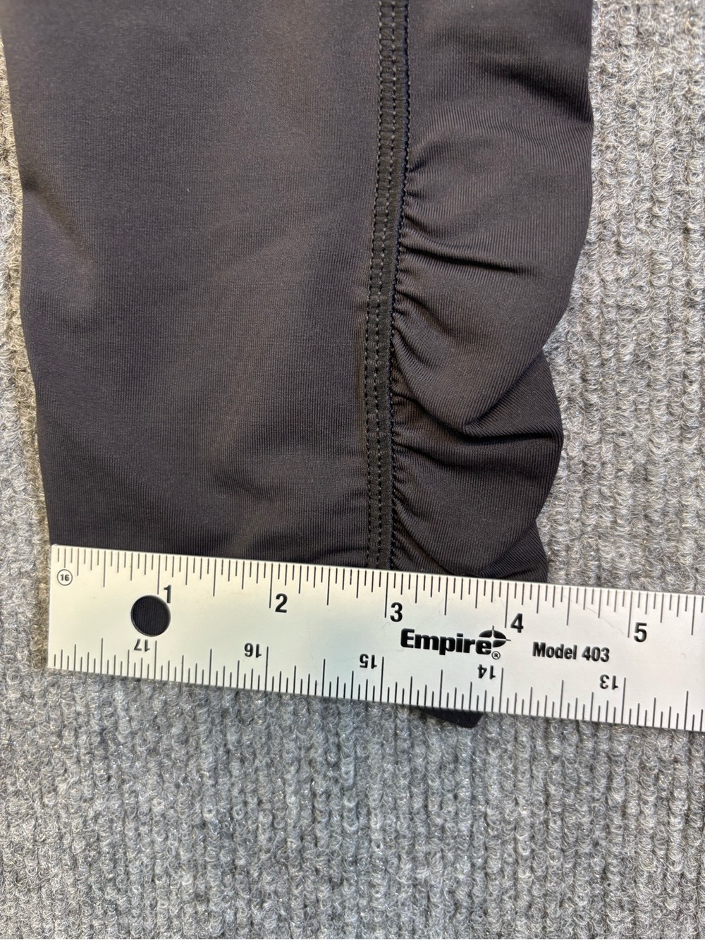 lululemon athletica Black Ruched-Hem Leggings - Picture 6 of 11